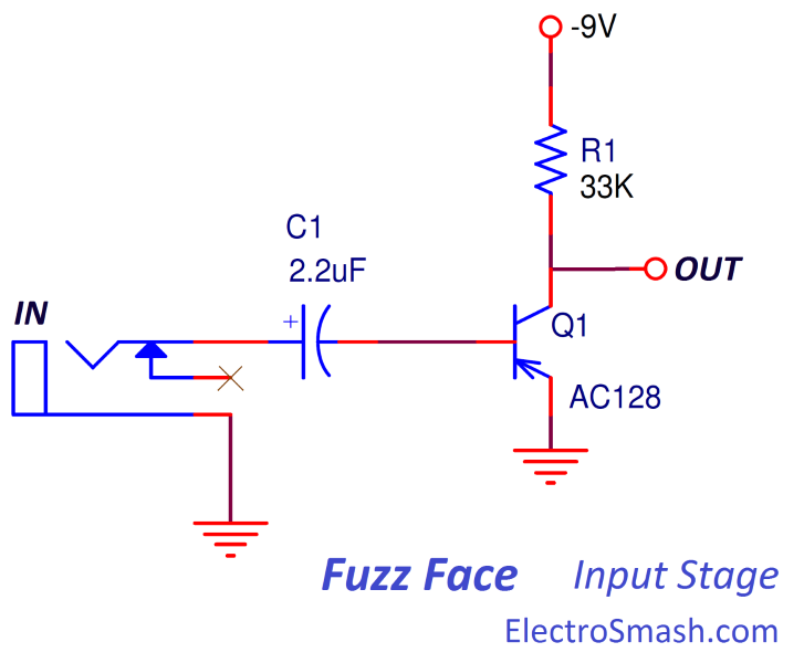 fuzz face input stage