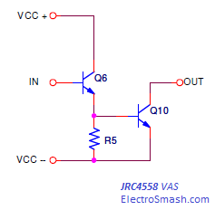 JRC4558 Voltage Amplifier Stage