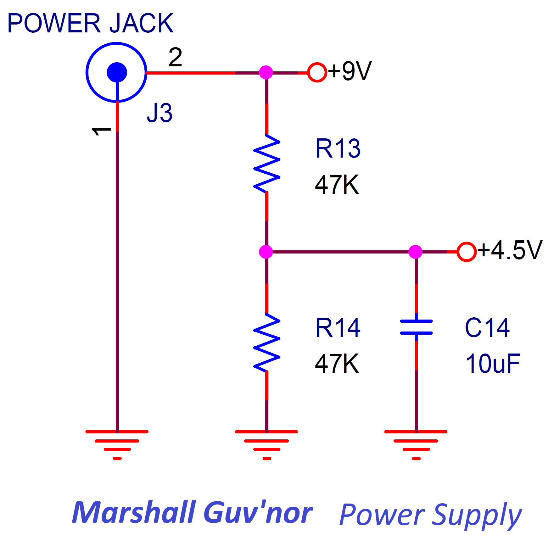 marshall guvnor power supply circuit