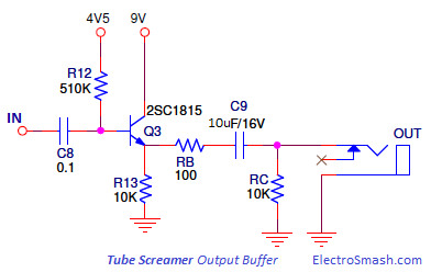 Tube Screamer Output Buffer