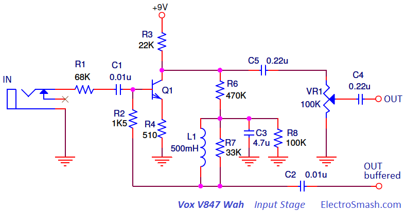 Vox V847 Input Stage
