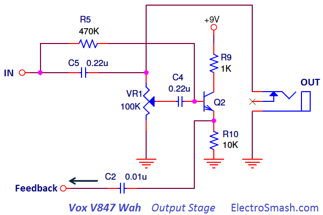 Vox V847 Output Stage
